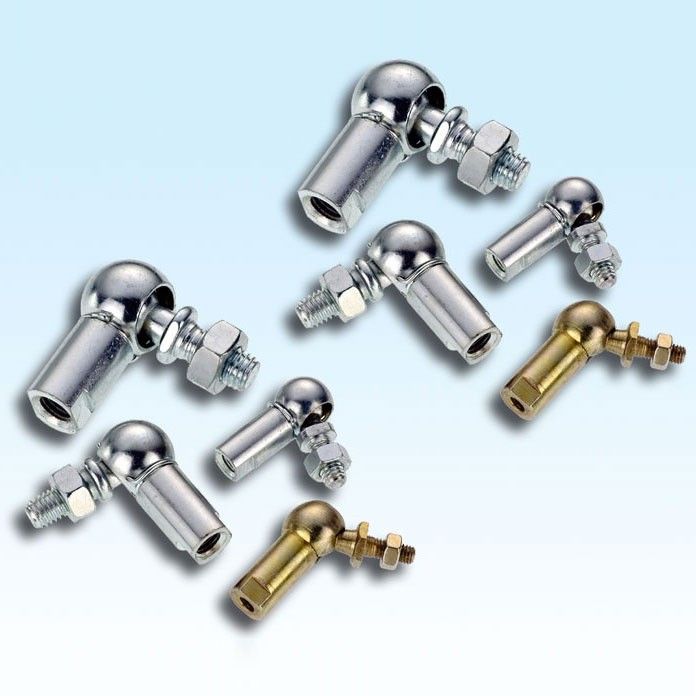 M10 Din 71802 Csm10 Carbon Steel Angled Ball Joints With Threaded Shank