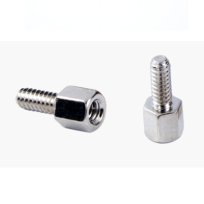 Hexagonal standoff and spacer,4-40 UNC,steel,nickel plated