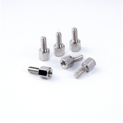 Hexagonal standoff and spacer,4-40 UNC,steel,nickel plated